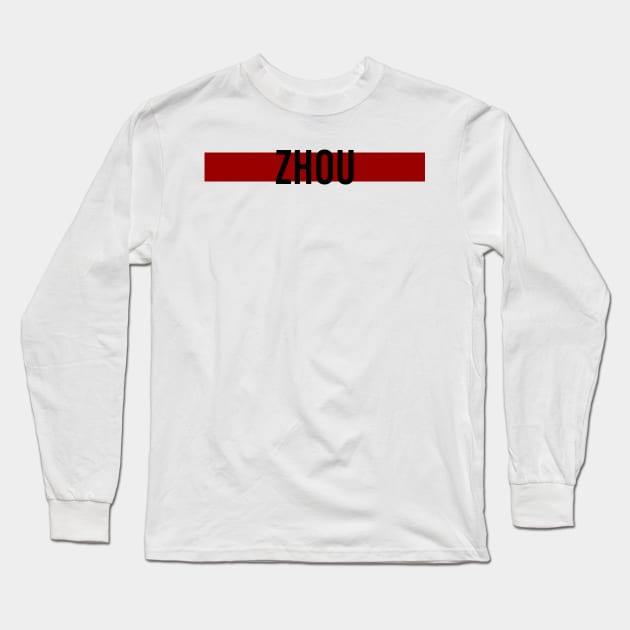 Guanyu Zhou Driver Name - 2022 Season #4 Long Sleeve T-Shirt by GreazyL